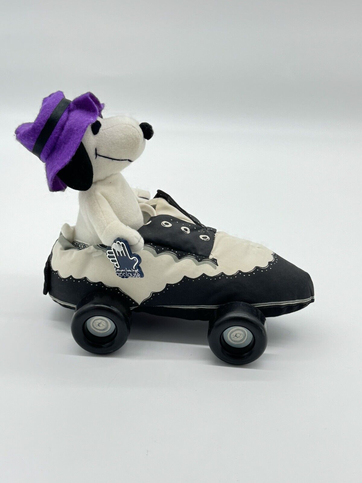 RARE Vintage Applause Peanuts Putt Pups Snoopy Plush Shoe Car w Tags