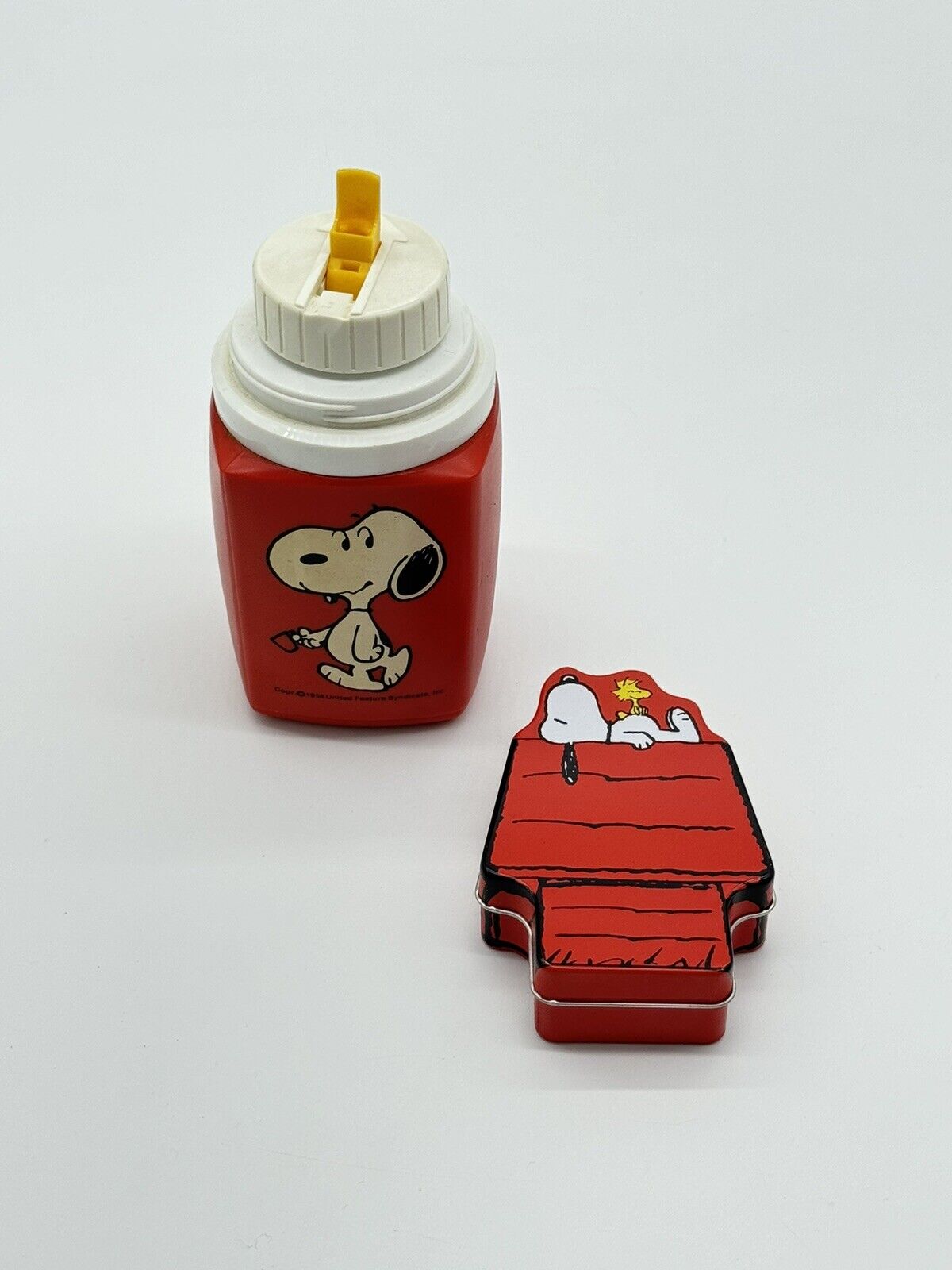 Vintage Snoopy Thermos & Tin