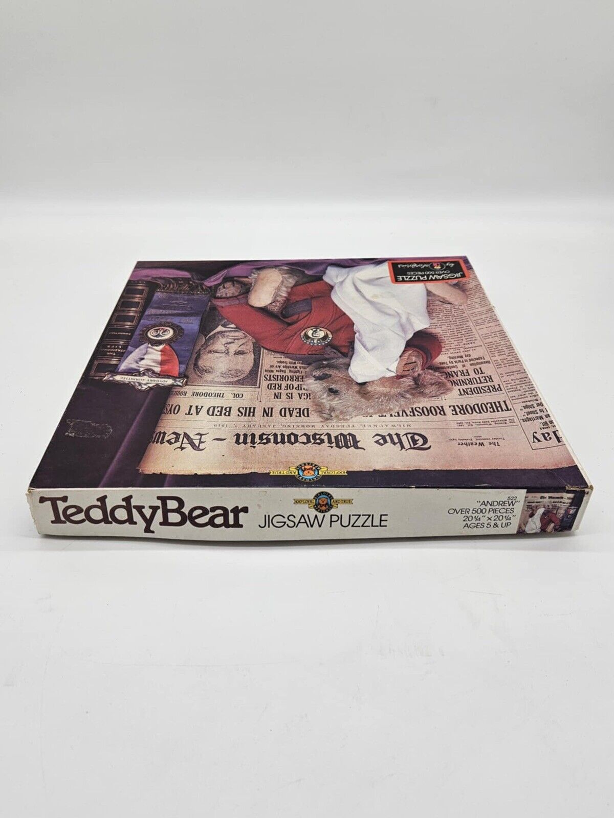 Teddy Bear President Theodore Roosevelt Vintage Jigsaw Puzzle 500+ Pcs Complete