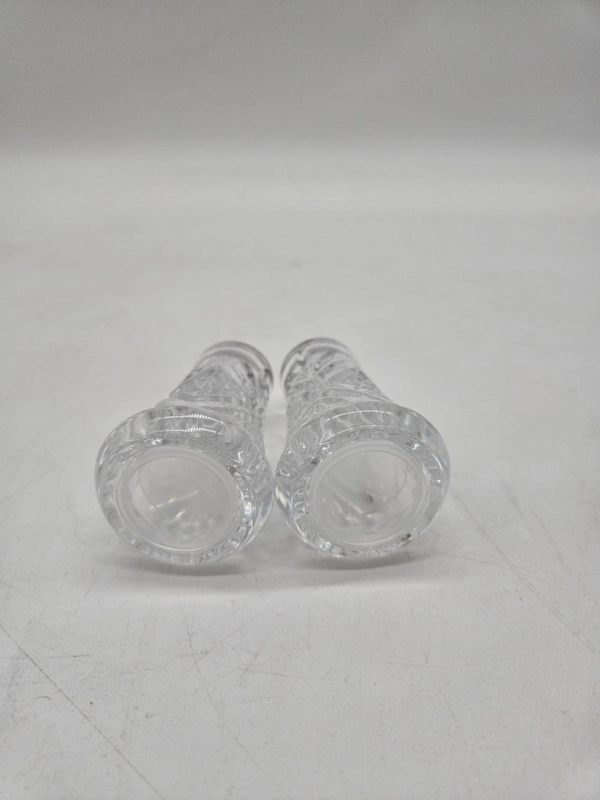 Salt & Pepper Shakers 24 Lead Crystal 3 1/4 x 1 3/4 by: Galleria Made in France