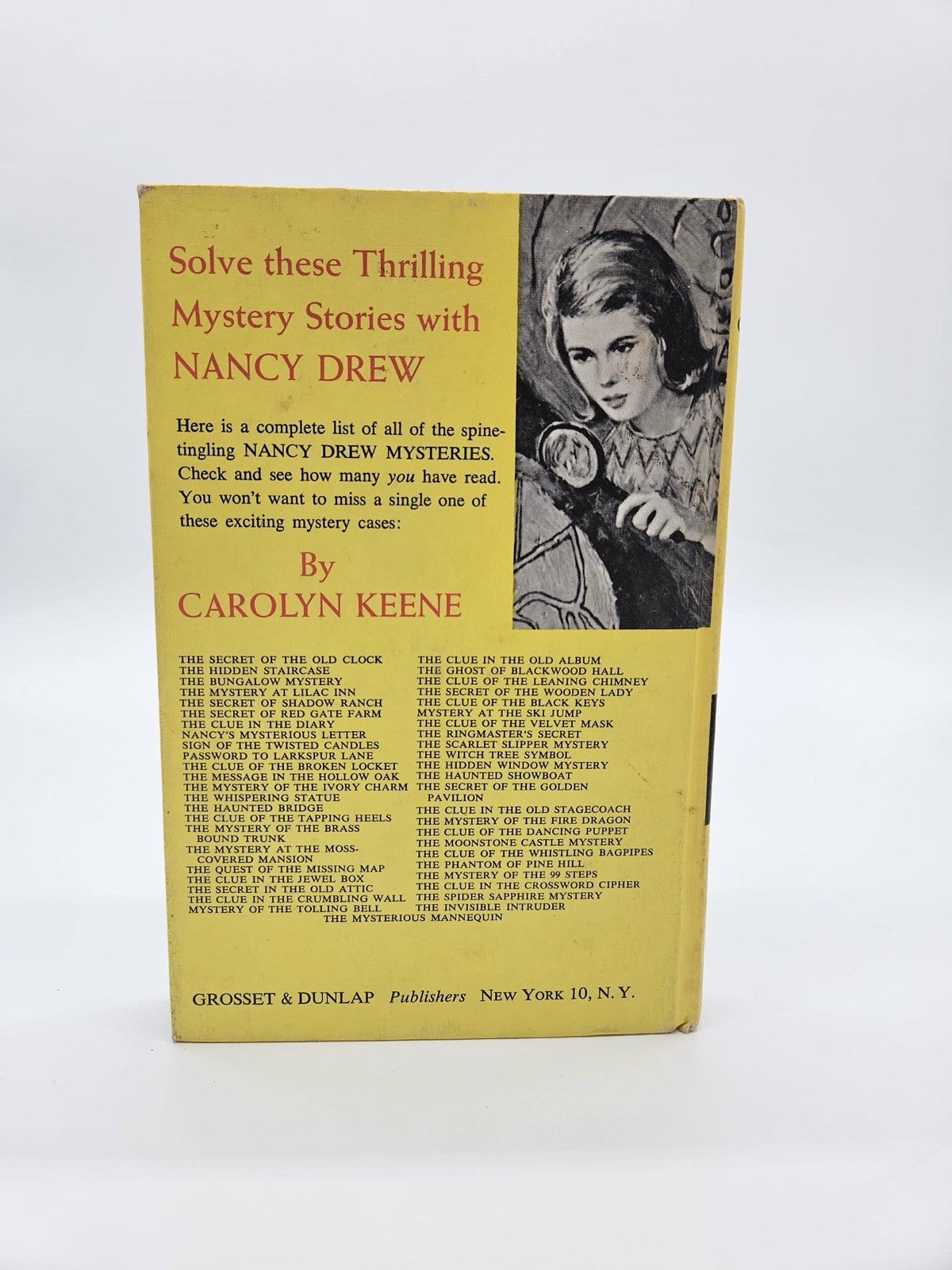 Nancy Drew The Clue In the Crumbling Wall Carolyn Keene HC 1945 1972 Blue pp #22