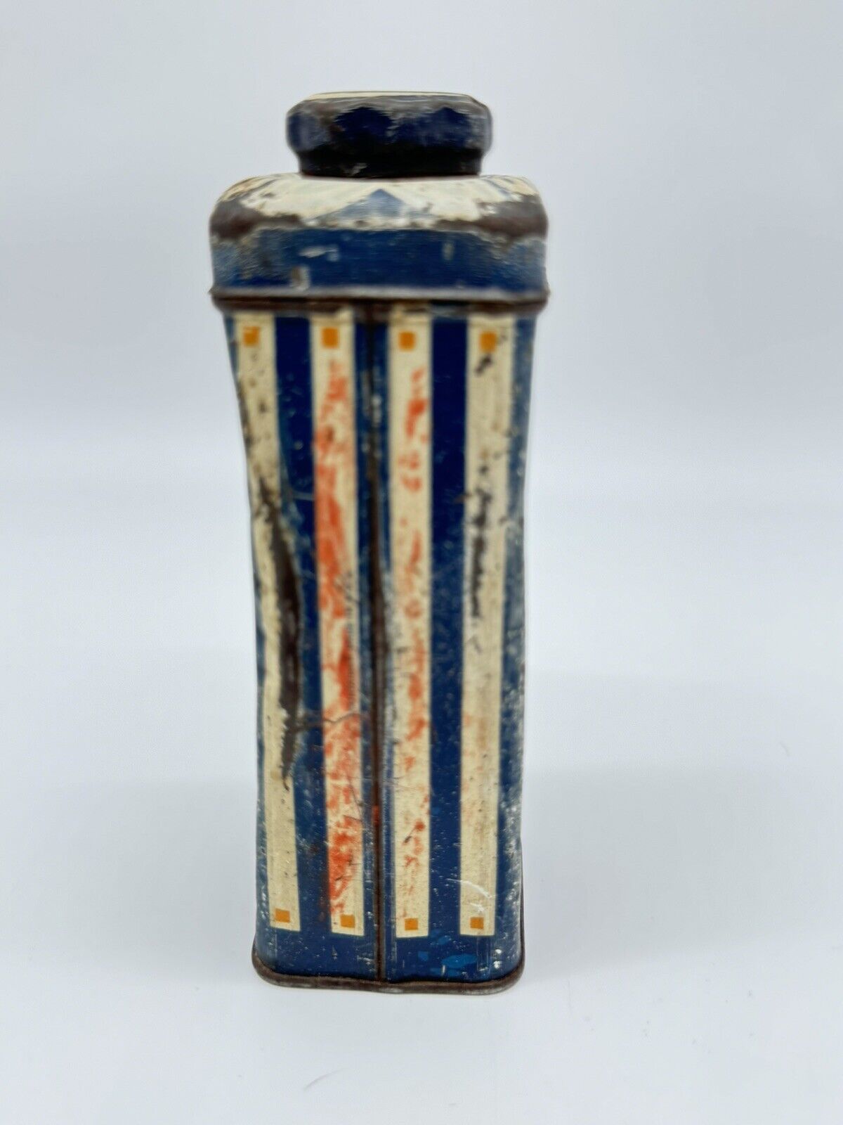 Mennen Borated Talcum Striped Tin w Baby Newark New Jersey The Mennen  Company