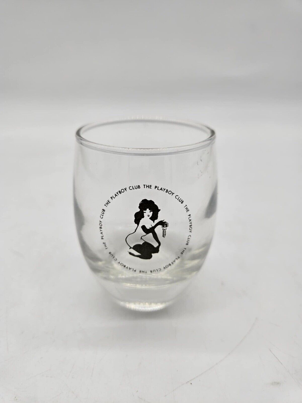 RARE Vintage 1960s Playboy Club Bunny w/ Key Whiskey Glass