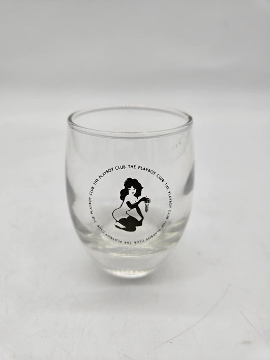 RARE Vintage 1960s Playboy Club Bunny w/ Key Whiskey Glass