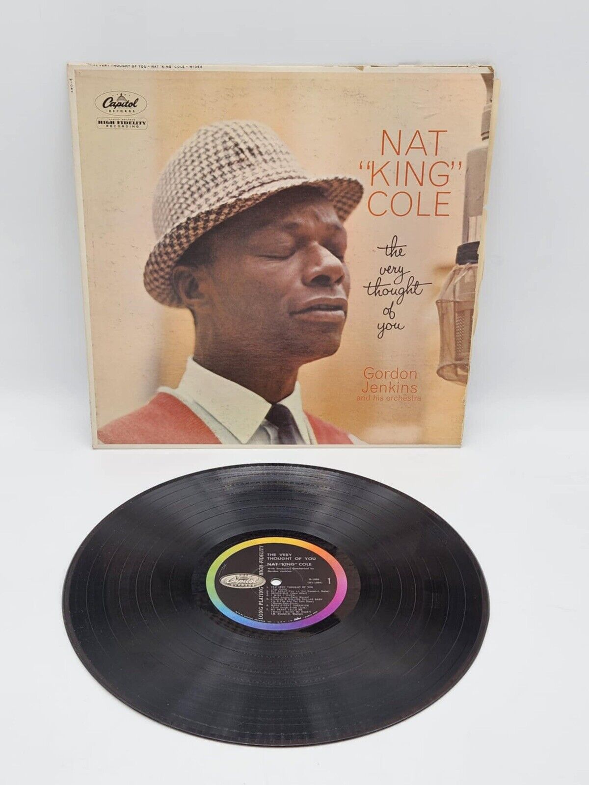 NAT KING COLE THE VERY THOUGHT OF YOU GORDON JENKINS AND HIS ORCHESTRA 33 RPM.LP