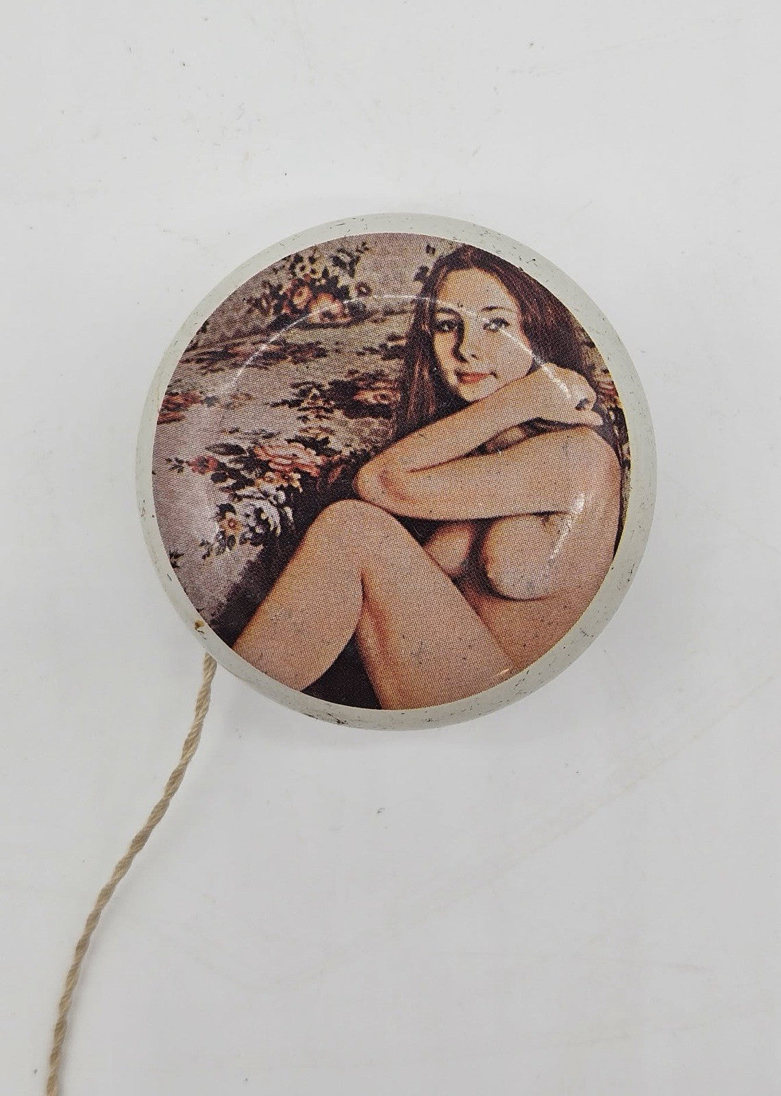 Vintage Risqué Pin Up Girl Yo Yo Novelty Toy ✨RARE✨
