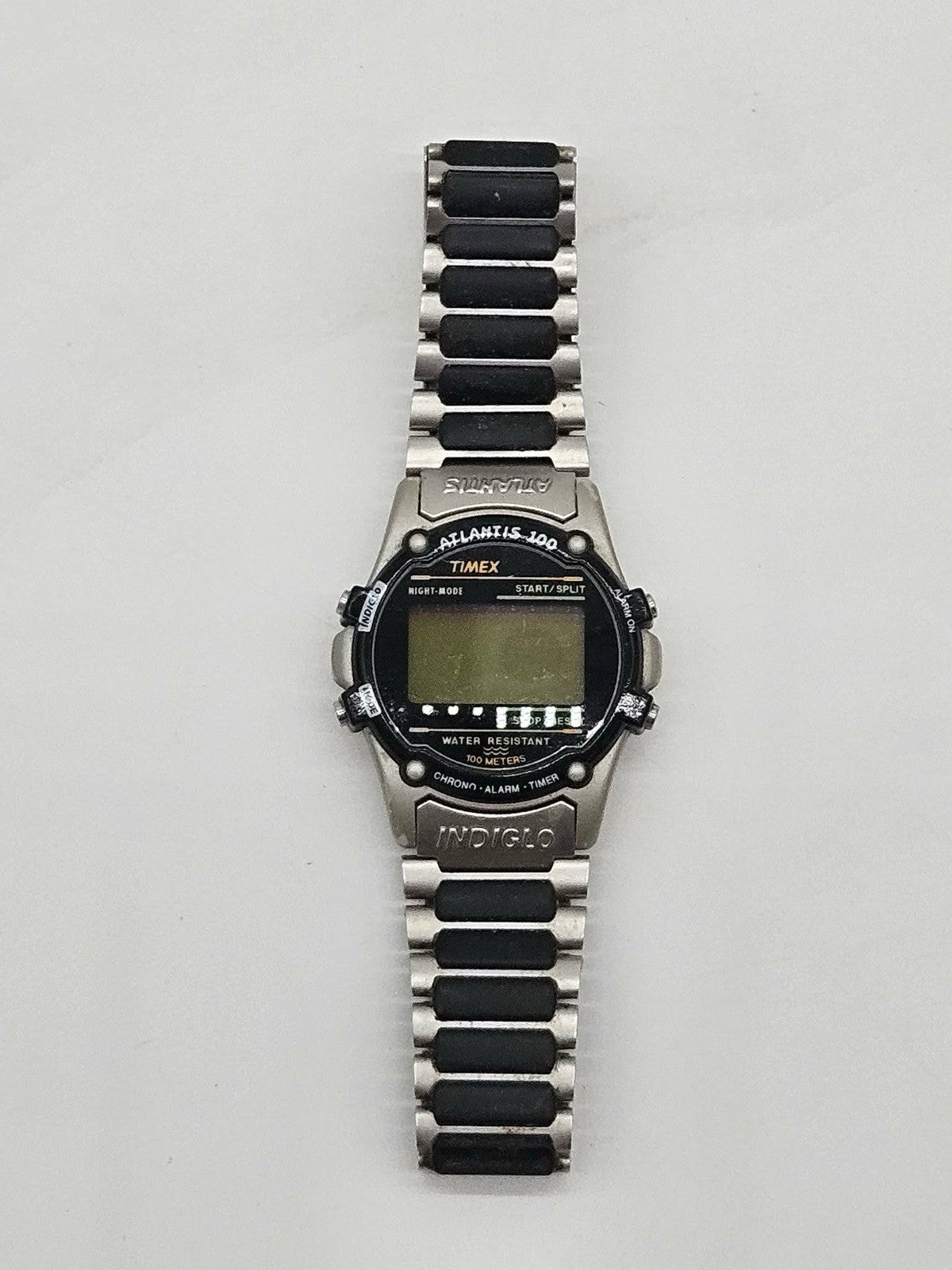 Vintage Timex Atlantis 100 Digital Indiglo Watch - Needs Battery