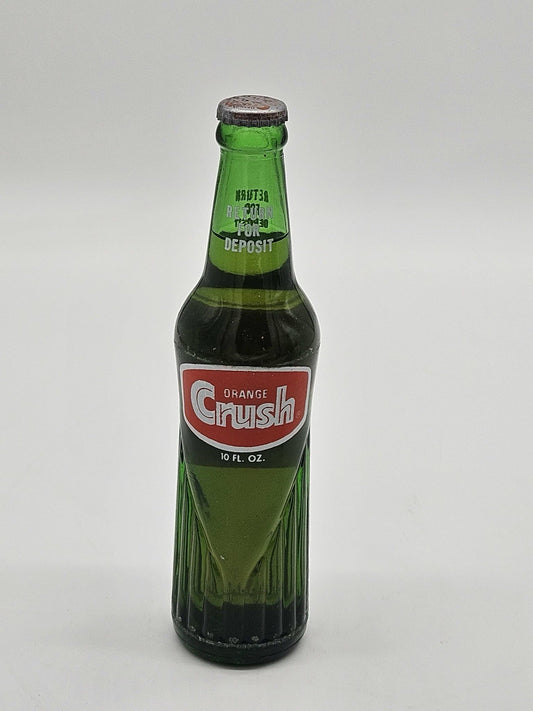 Vintage Orange Crush 10 oz ACL Return For Deposit Green Soda Bottle