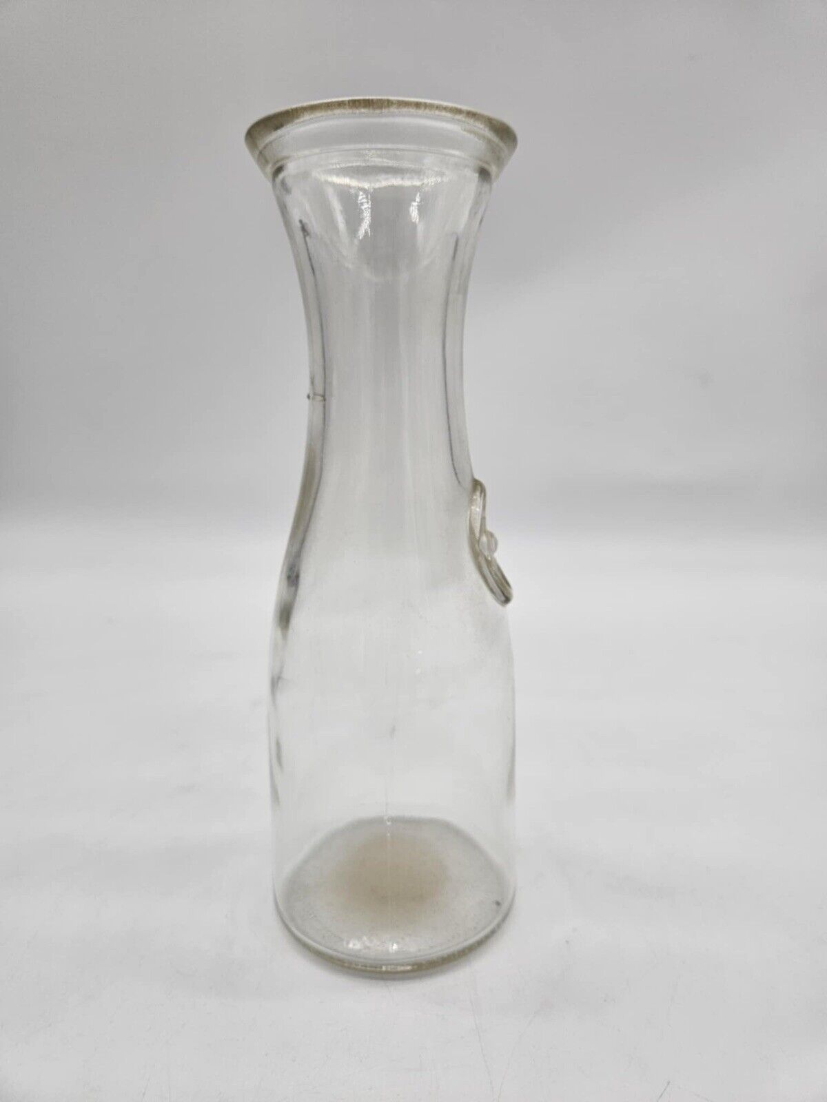 Vintage Clear Glass Half Litre Milk Bottle Anchor Hocking Carafe