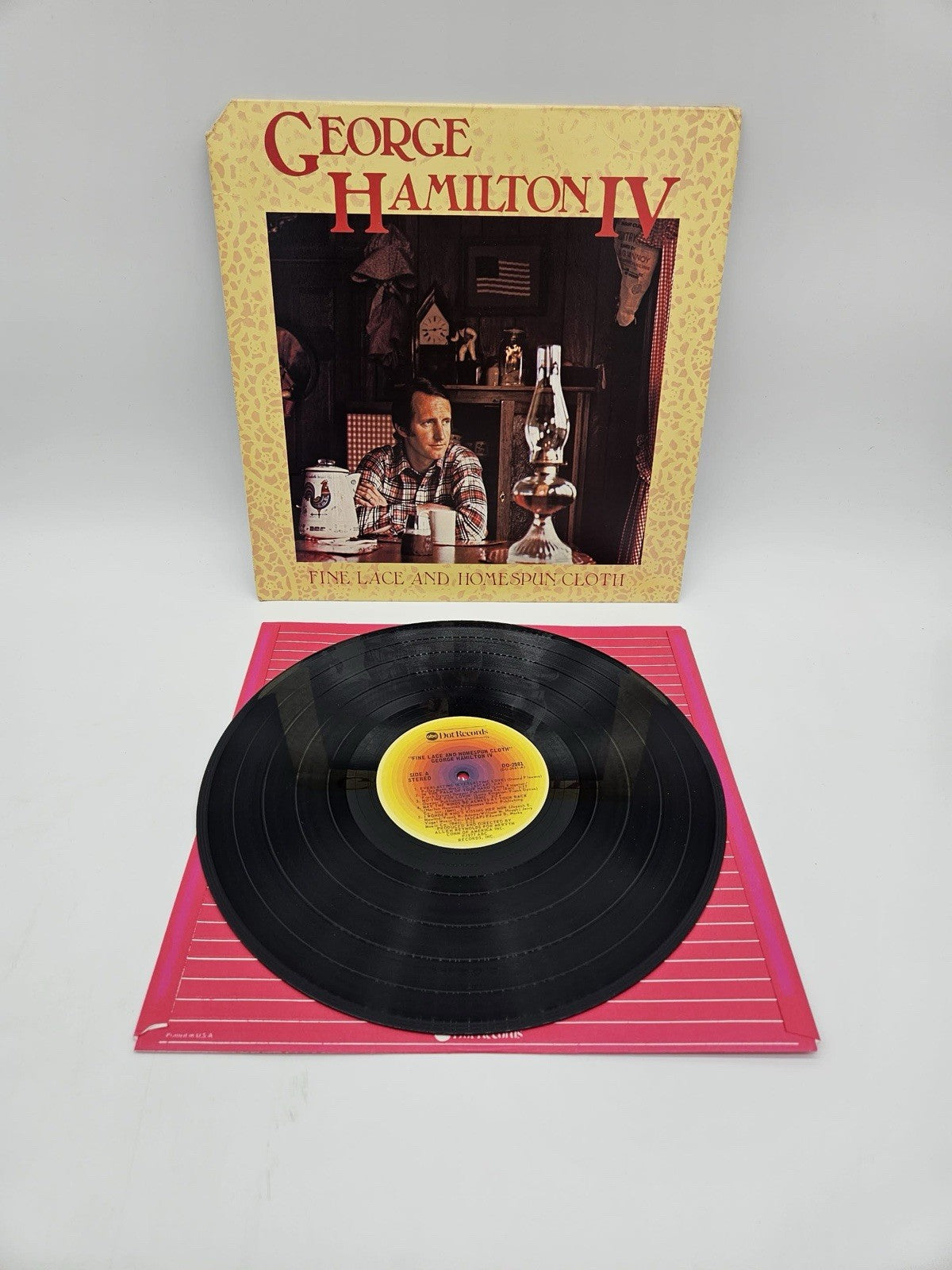 George Hamilton IV Fine Lace and Home Spun Cloth LP Vinyl Country Western