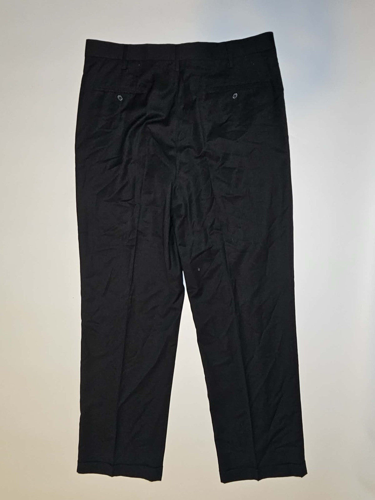 Merona Men’s Dress Pants Black W36 L34 Flat Front Slacks