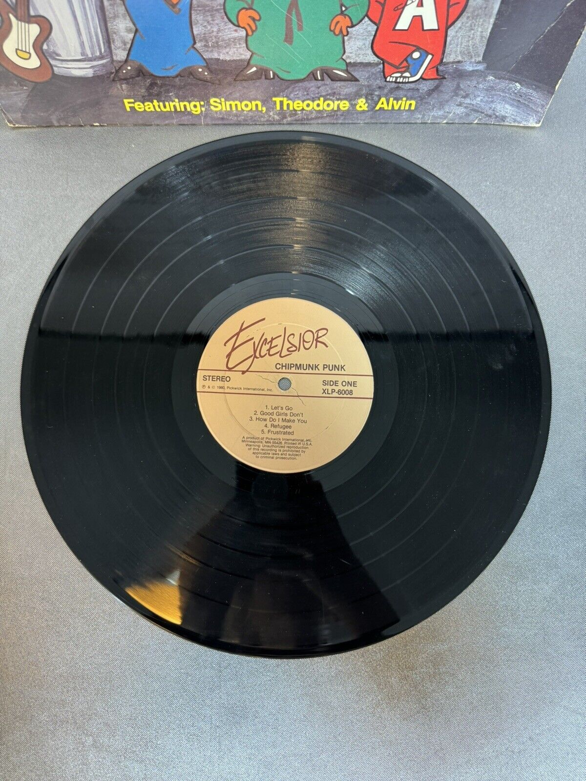 The Chipmunks- Chipmunk Punk 1980 XLP-6008 Vinyl 12'' Vintage