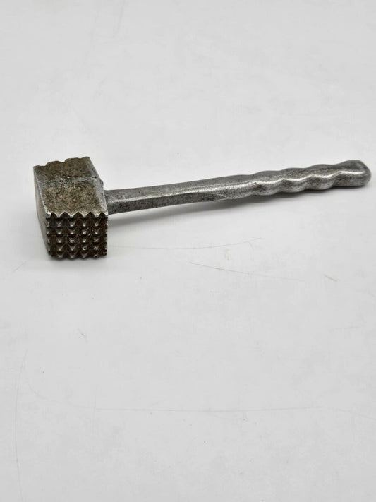 Vintage Metal Meat Tenderizer Mallet 8"L