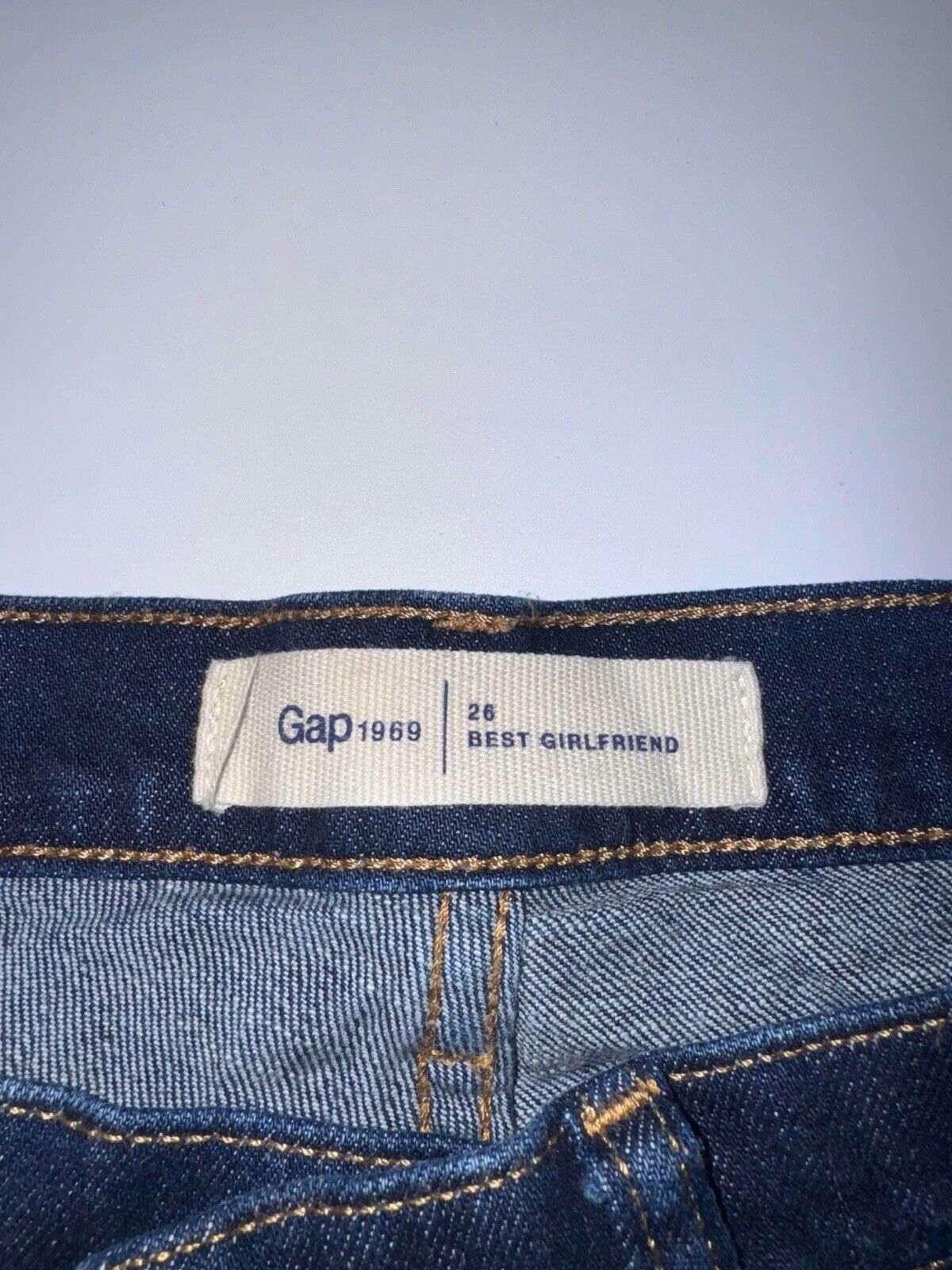 Gap 1969 Jeans Women Sz 26r Authentic Best Girlfriend Zip Slim