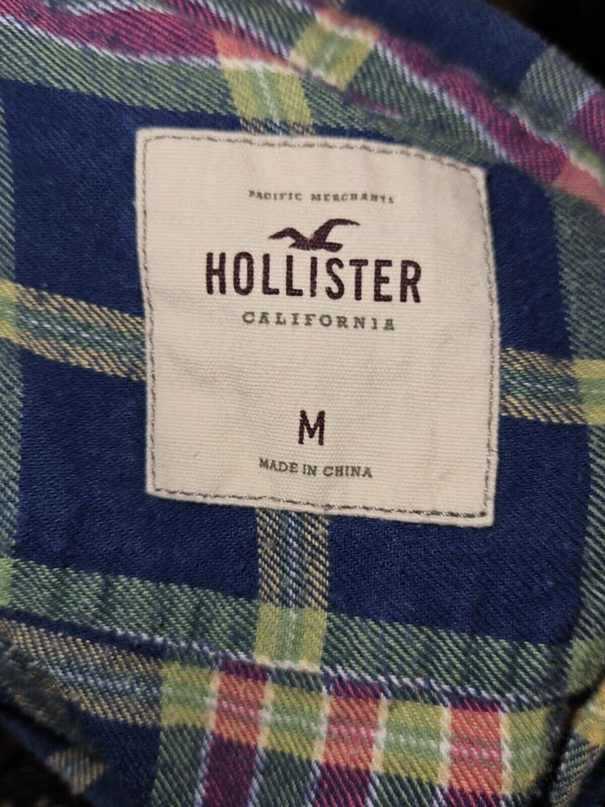 Hollister Plaid Flannel Long Sleeve Womens Medium