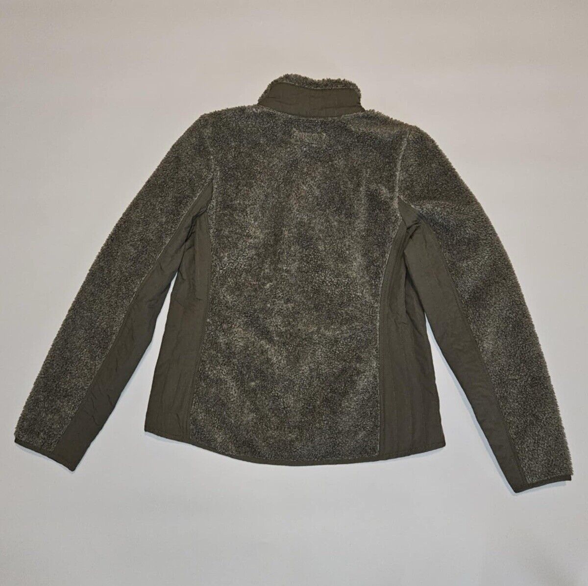 Ruff Hewn full zip lined fleece sage jacket / women's M