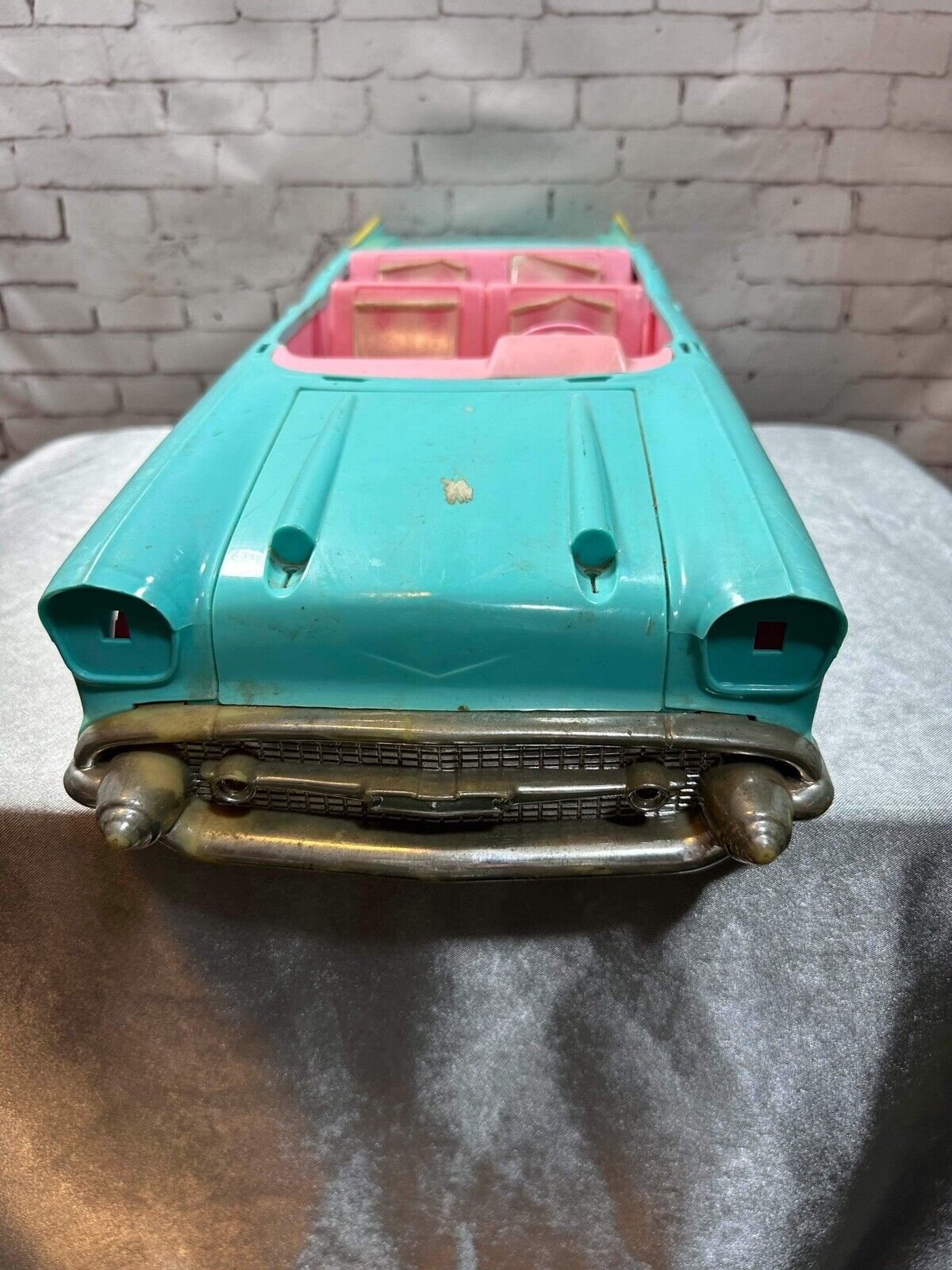 Barbie 57 Chevy Bel Air Convertible Car Turquoise Pink Vintage 1988 *FOR PARTS*