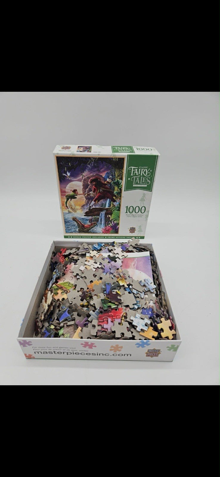 Master Pieces 1000 Piece Jigsaw Puzzle FAIRY TALES - PETER PAN Complete