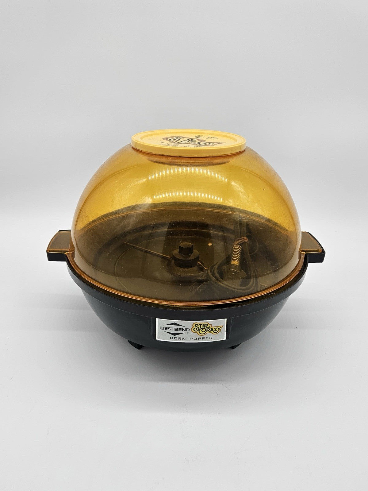 VTG  West Bend STIR CRAZY 6 Qt Dome Popcorn Popper USA 5346 TESTED WORKS Video!