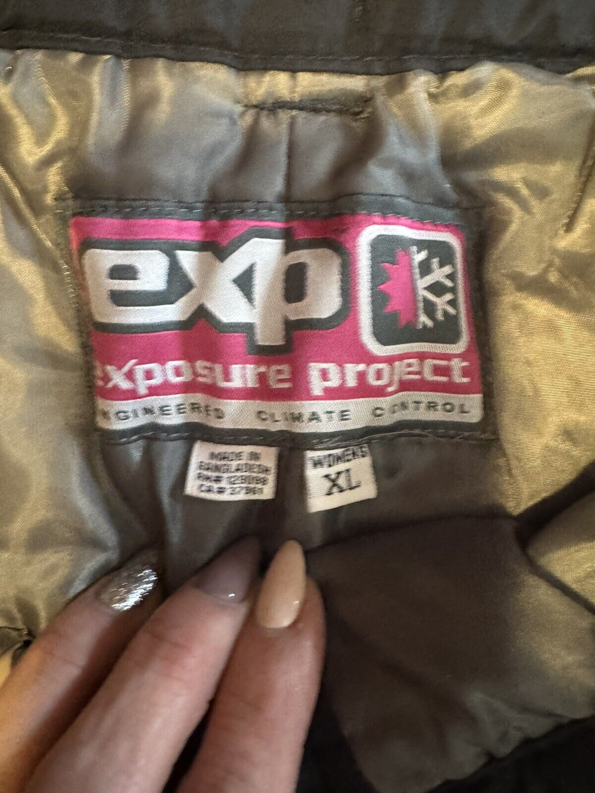 EXP Exposure Project Climate Control Snap/Zip Black Snow Ski Pants Women’s US XL