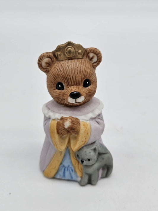 HOMCO Halloween Bear Little Princess Girl With Cat #1426