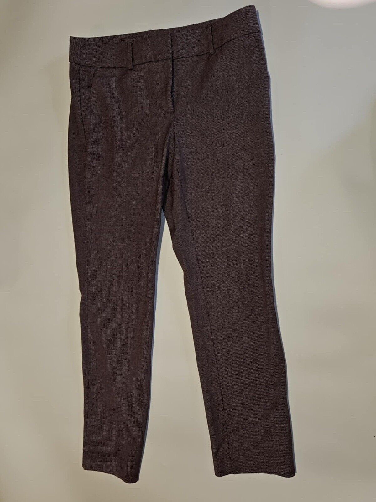 Loft Womens Pants Burgundy Size 4 Legging Mid Rise Ankle Stretch Rayon Blend