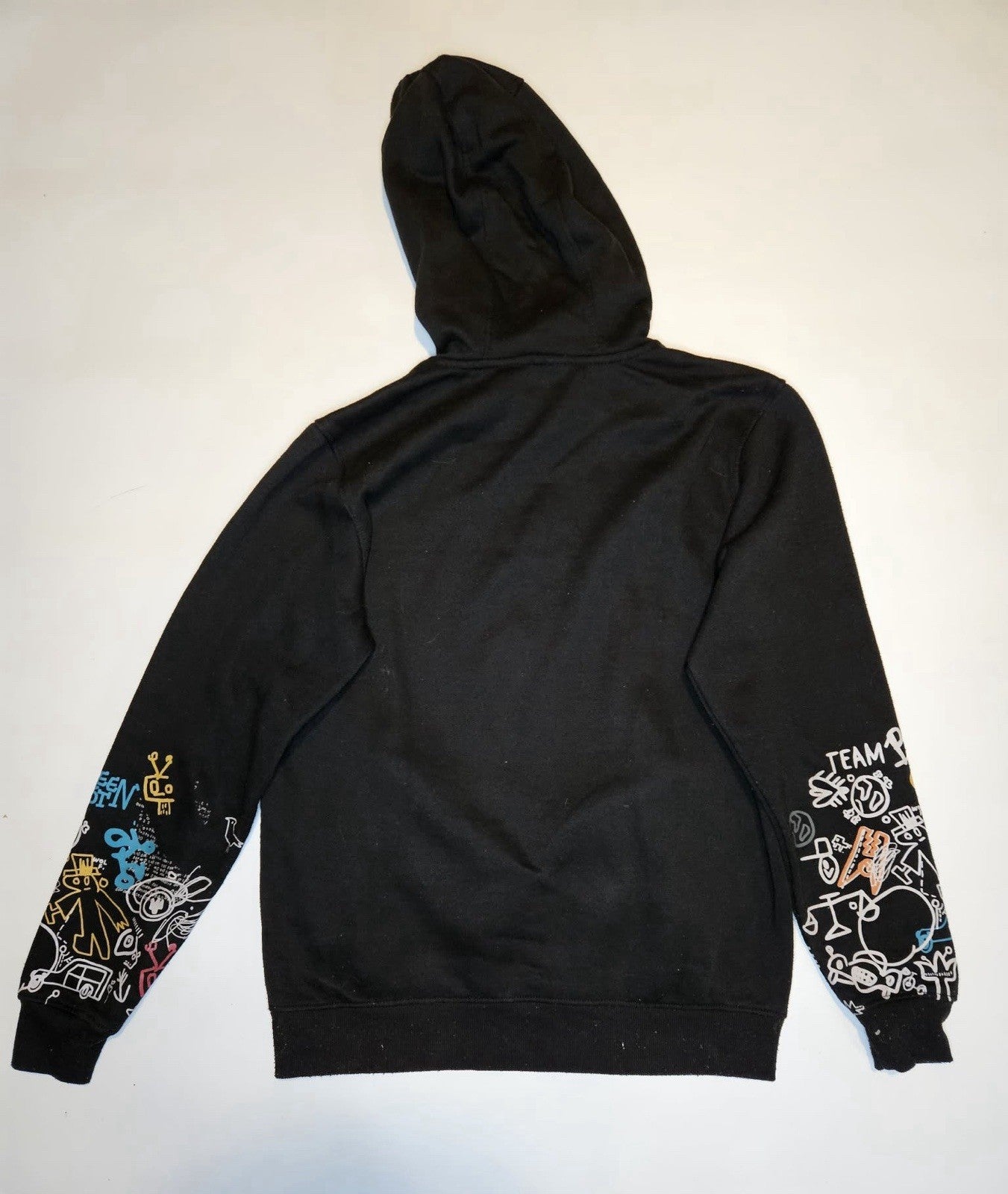 Screenshot Brand Black Graphic Skull Hoodie Small