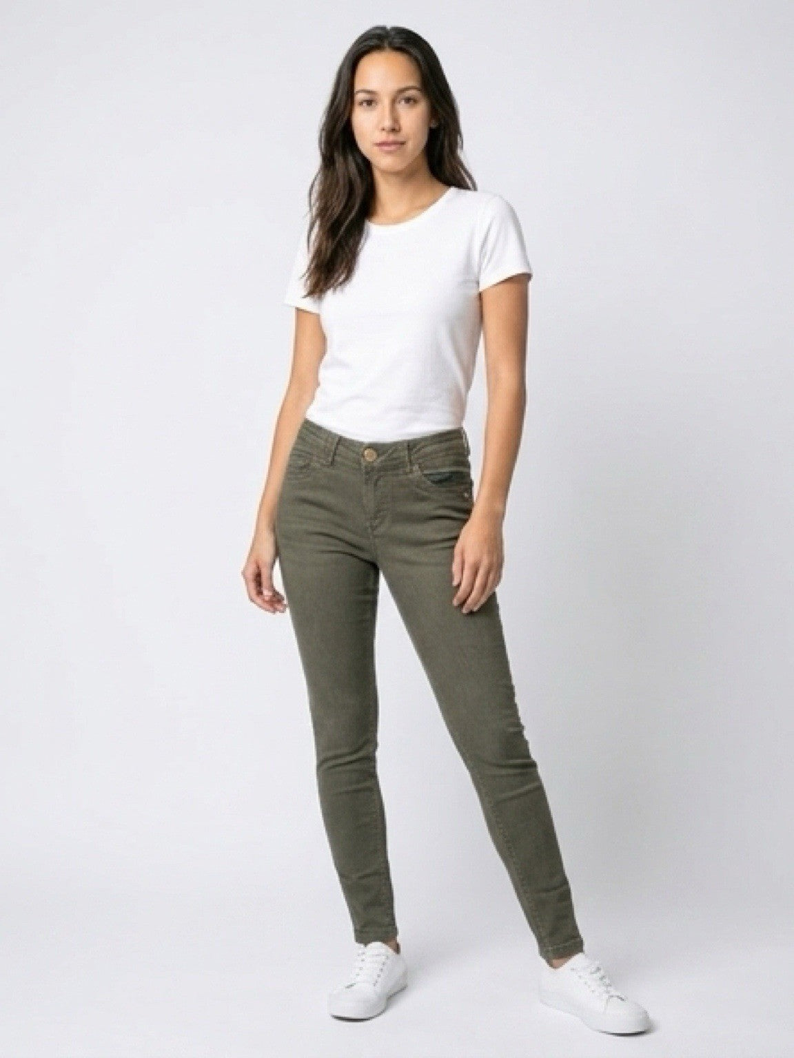 Democracy Ab Technology Women’s Skinny Jeans Olive Green Size 2