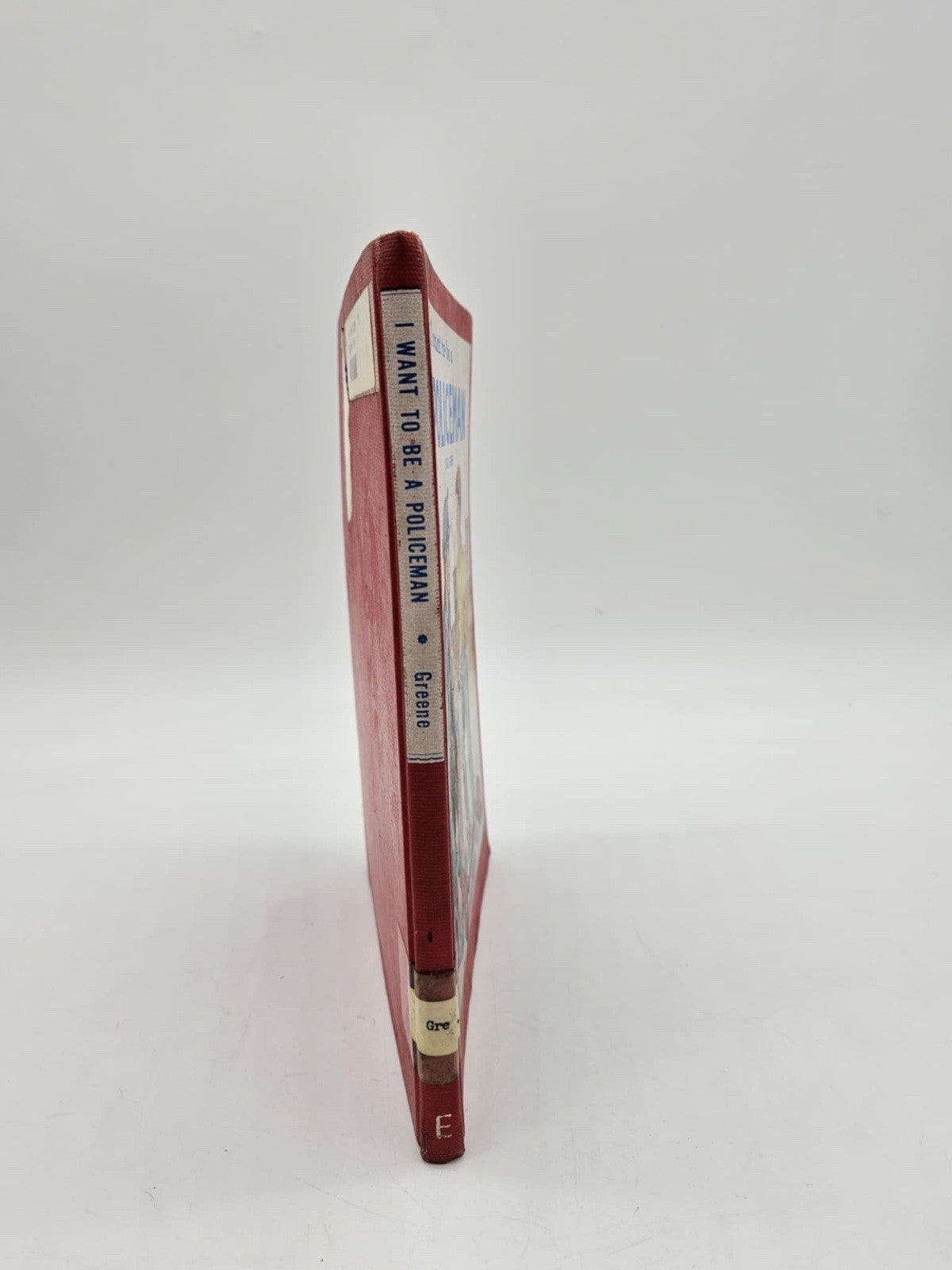 I Want To Be A Policeman by Carla Greene  DJ 1958 - Carol Rogers ILLUS *RARE RED