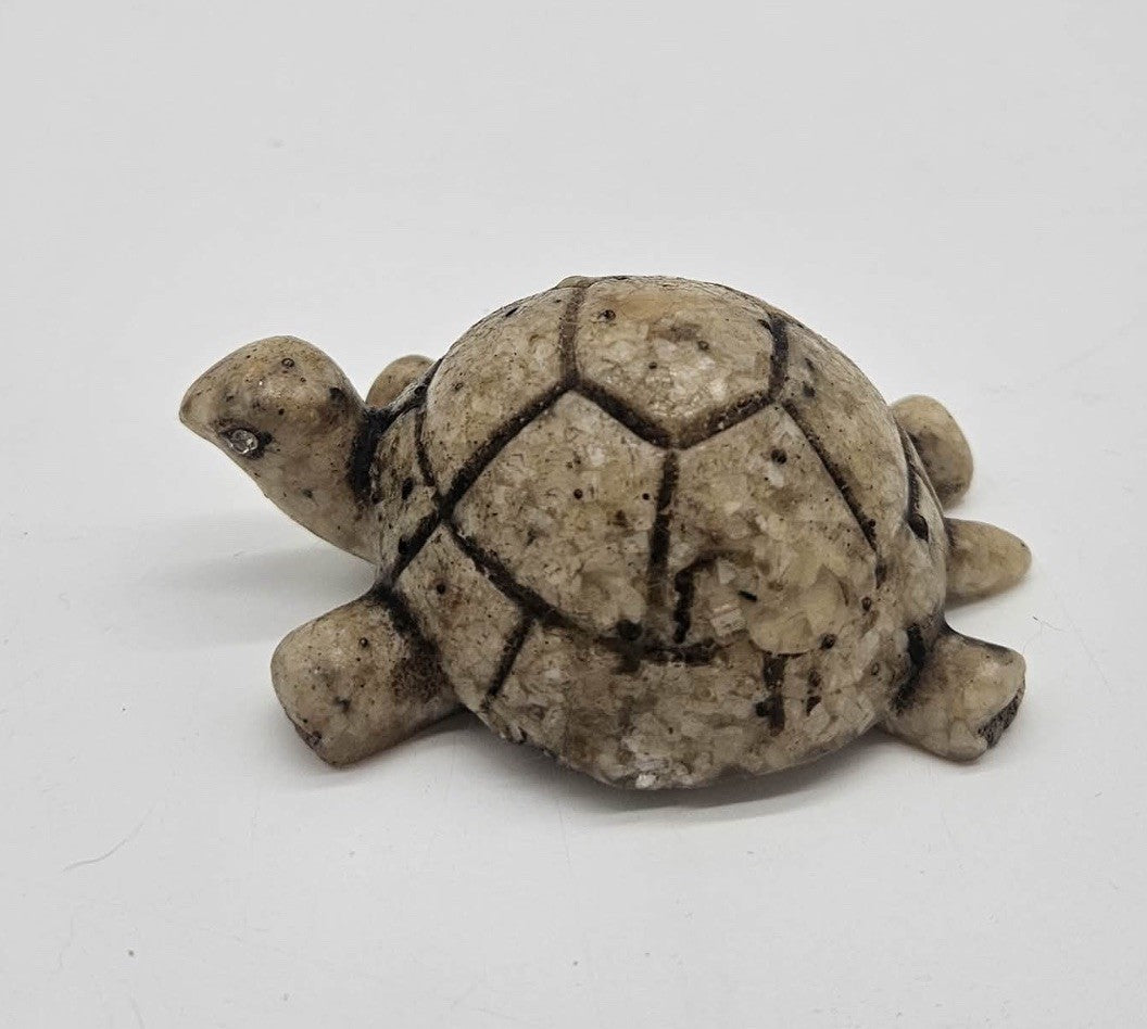 Vintage Hand Carved Soapstone Turtle Figurine Sculpture