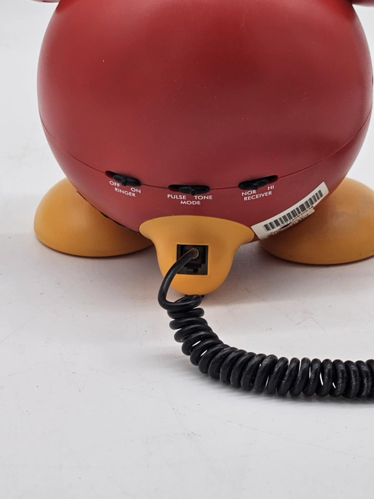 Vintage Disney Mickey Mouse Telephone Illuminated Ringer Phone Working