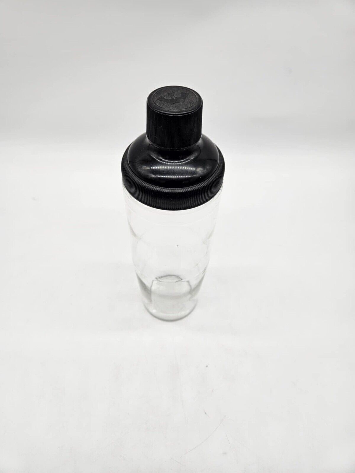 Mid-Century Crown Royal MARTINI Cocktail Shaker with 4 Vintage 1950's Martini Gl