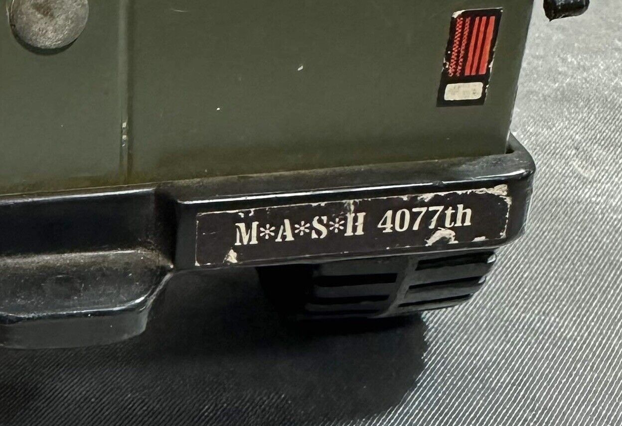 VINTAGE 80s TONKA M*A*S*H UNIT 4077th JEEP MEDICAL UNIT METAL TOY