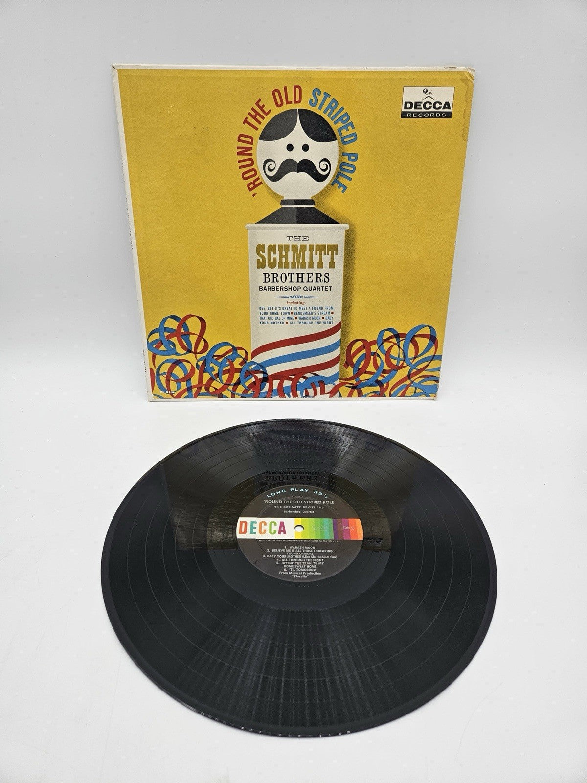 BARBER SHOP FAVOURITES VINYL LP CORONET RECORDS HE'S A JOLLY GOOD FELLOW, MONO