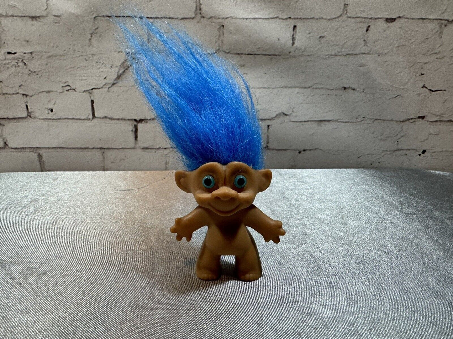 Vintage Russ Troll Doll Blue turquoise Hair Figurine