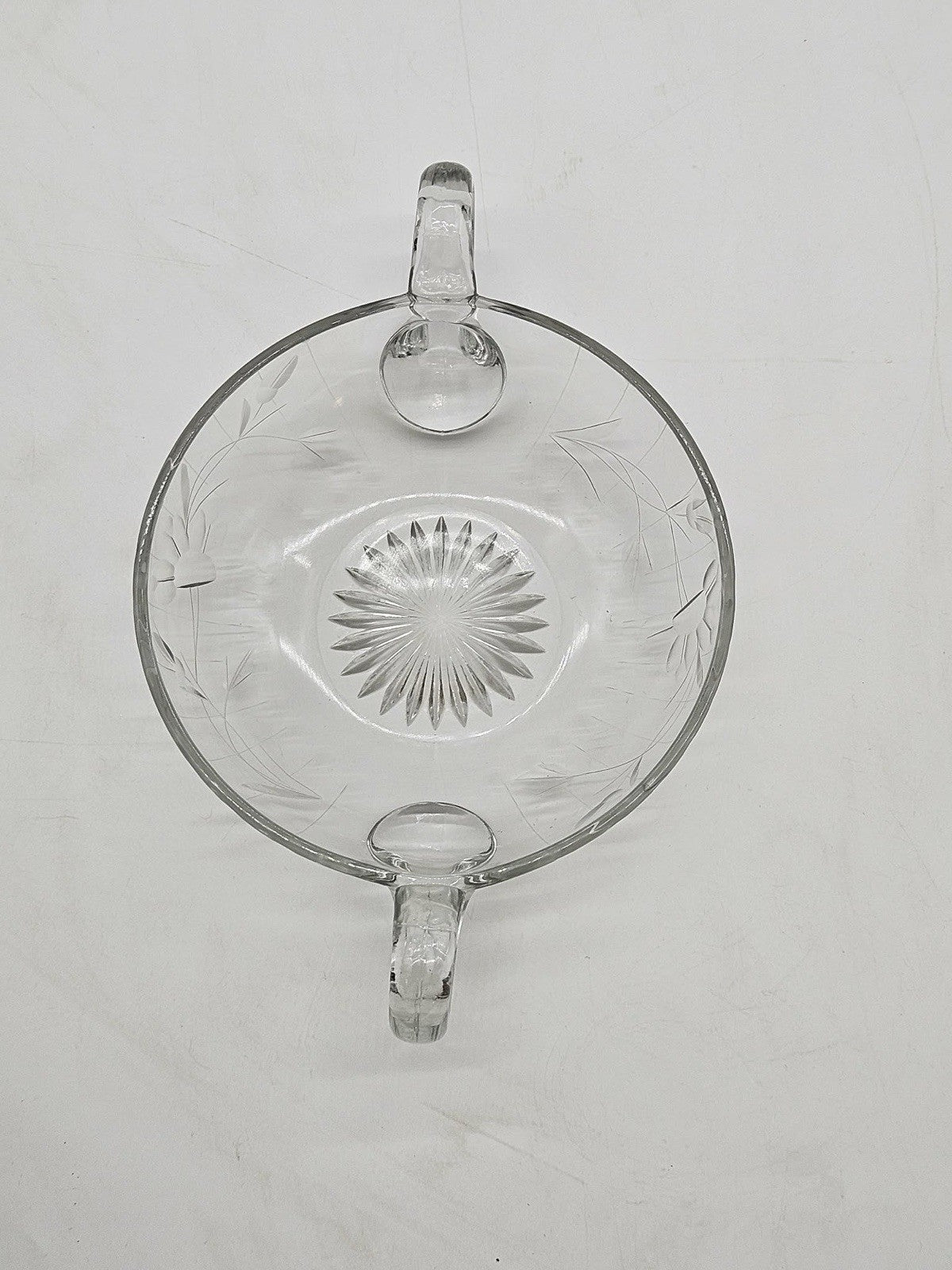 Imperial Crystal Candy Dish With Handles