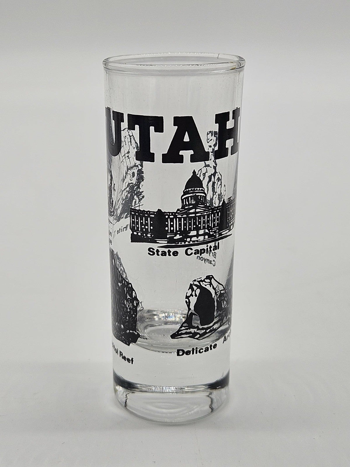 State of Utah Souvenir Shot Glass - Collectible Barware