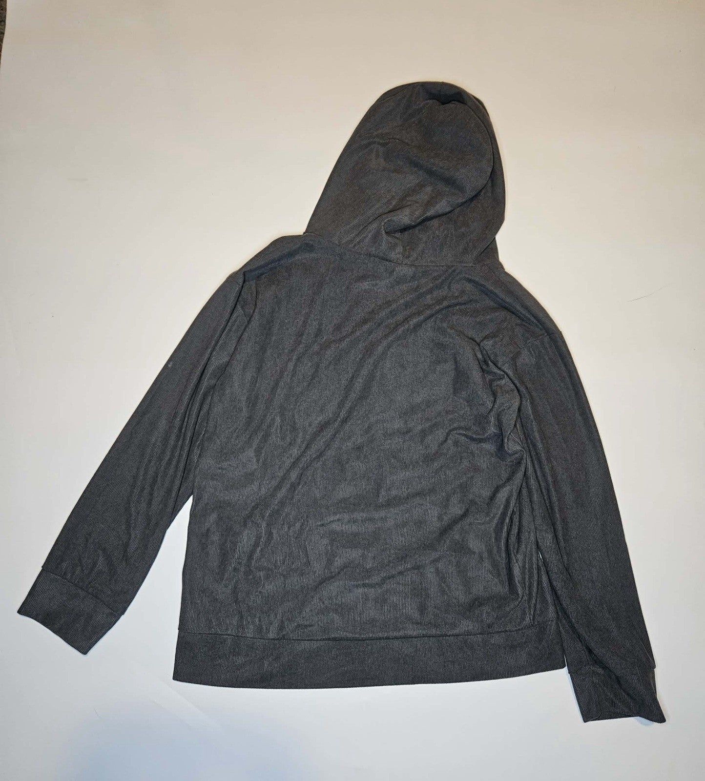 Gray Zip-Up Hoodie Embroidered Star Graphic Women’s Sz S