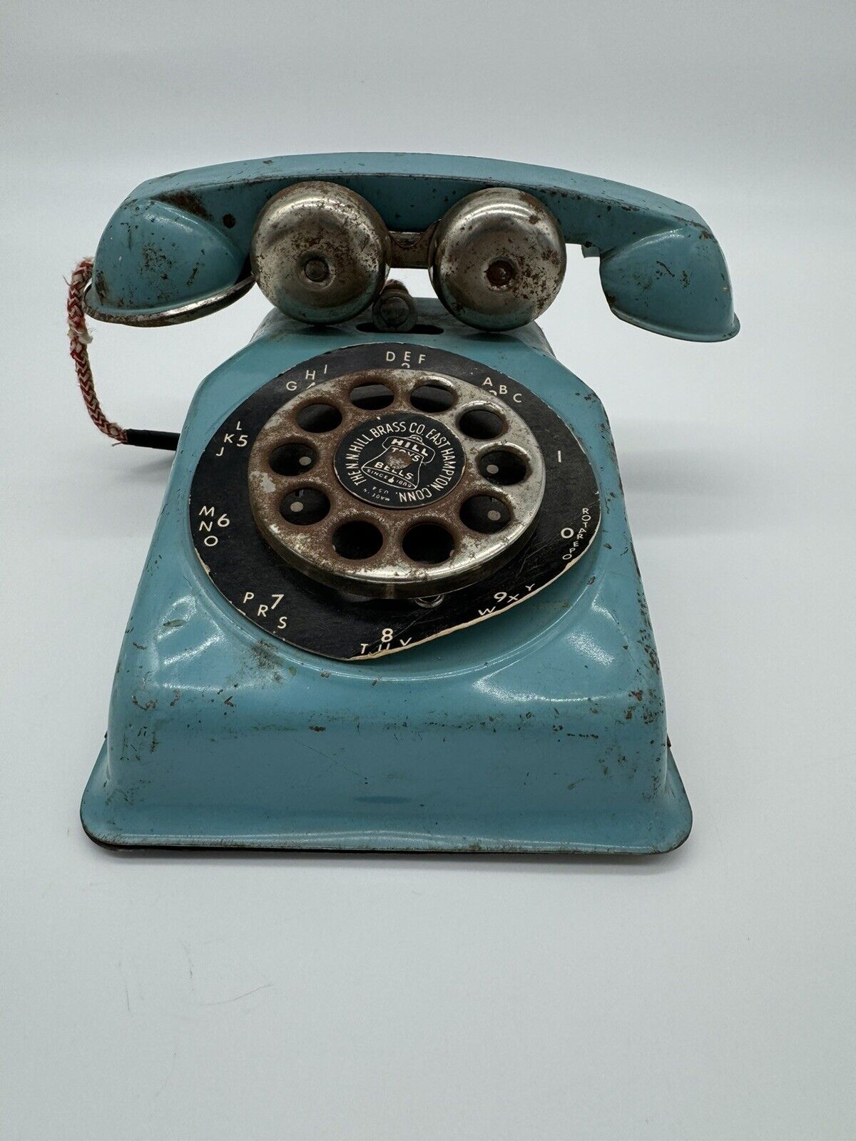 Vintage Antique RARE Child's Telephone N.N. HILL BRASS CO. FNF