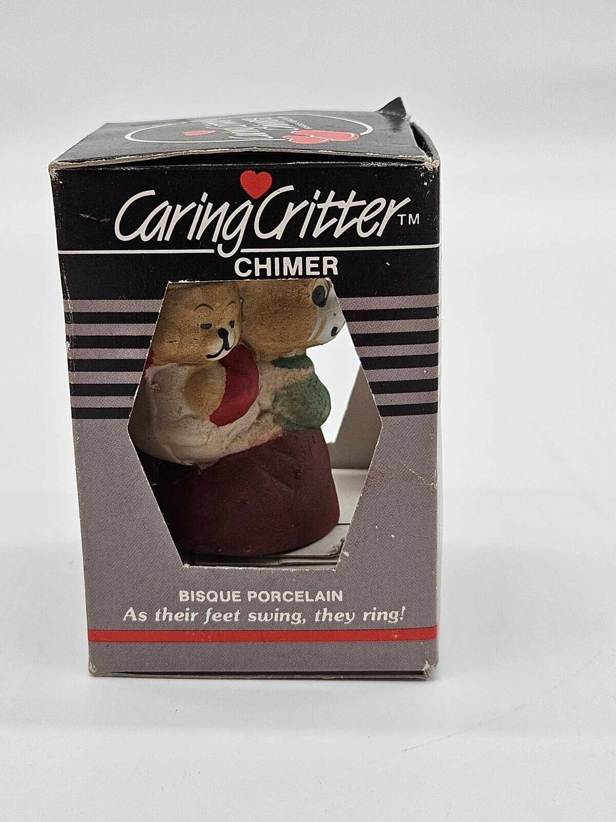 Vintage Jasco Caring Critter Chimers Christmas Bell / Ornaments