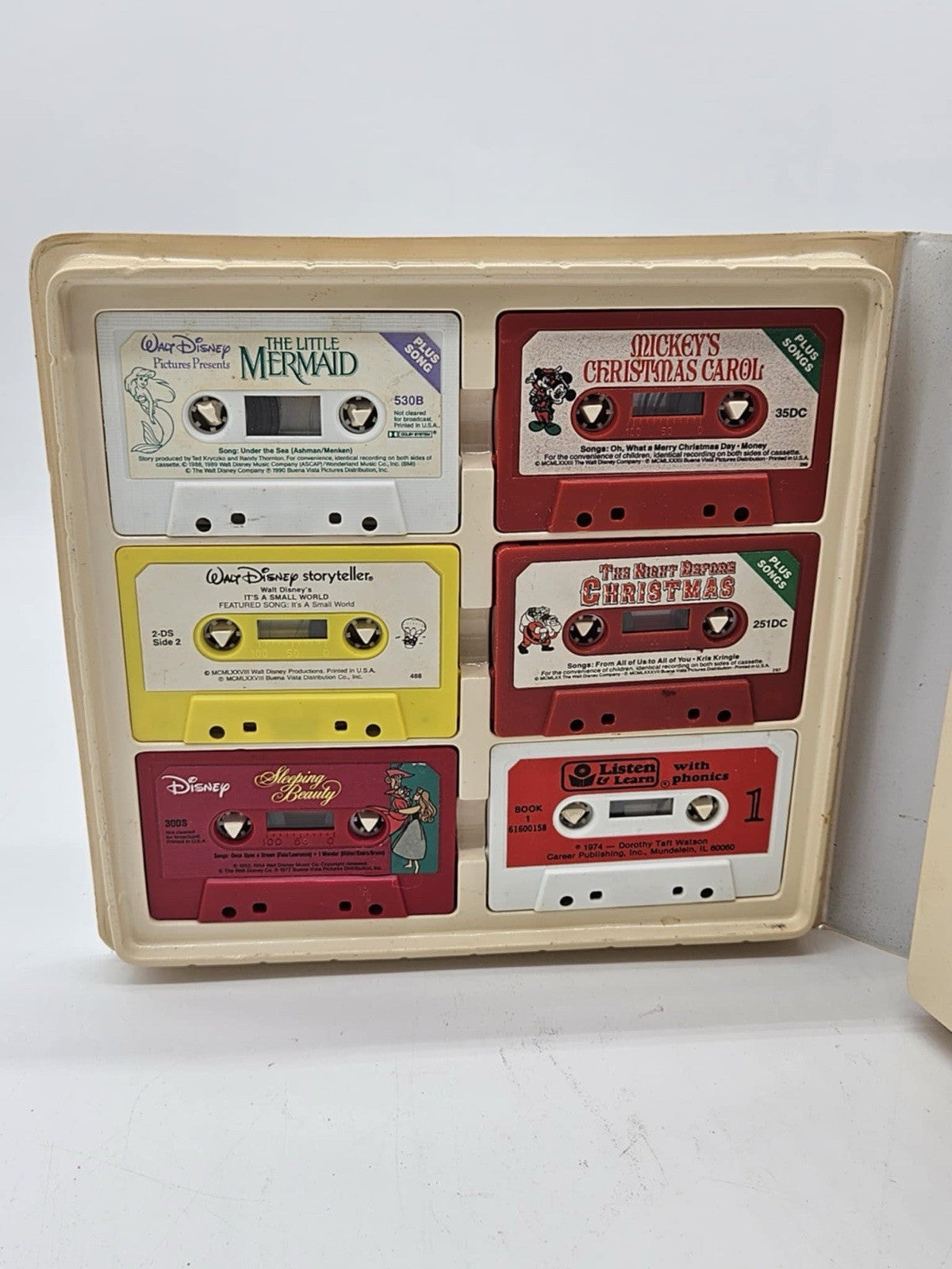 VTG DisneyLand Records Take-A-Tape along set six double tapes