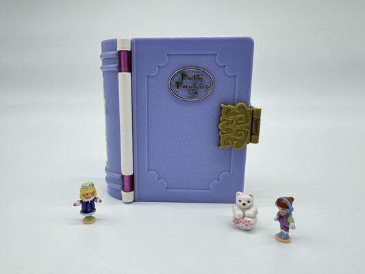 Polly Pocket Vintage 1995 Sparkle Snowland Enchanted Storybook Almost Complete