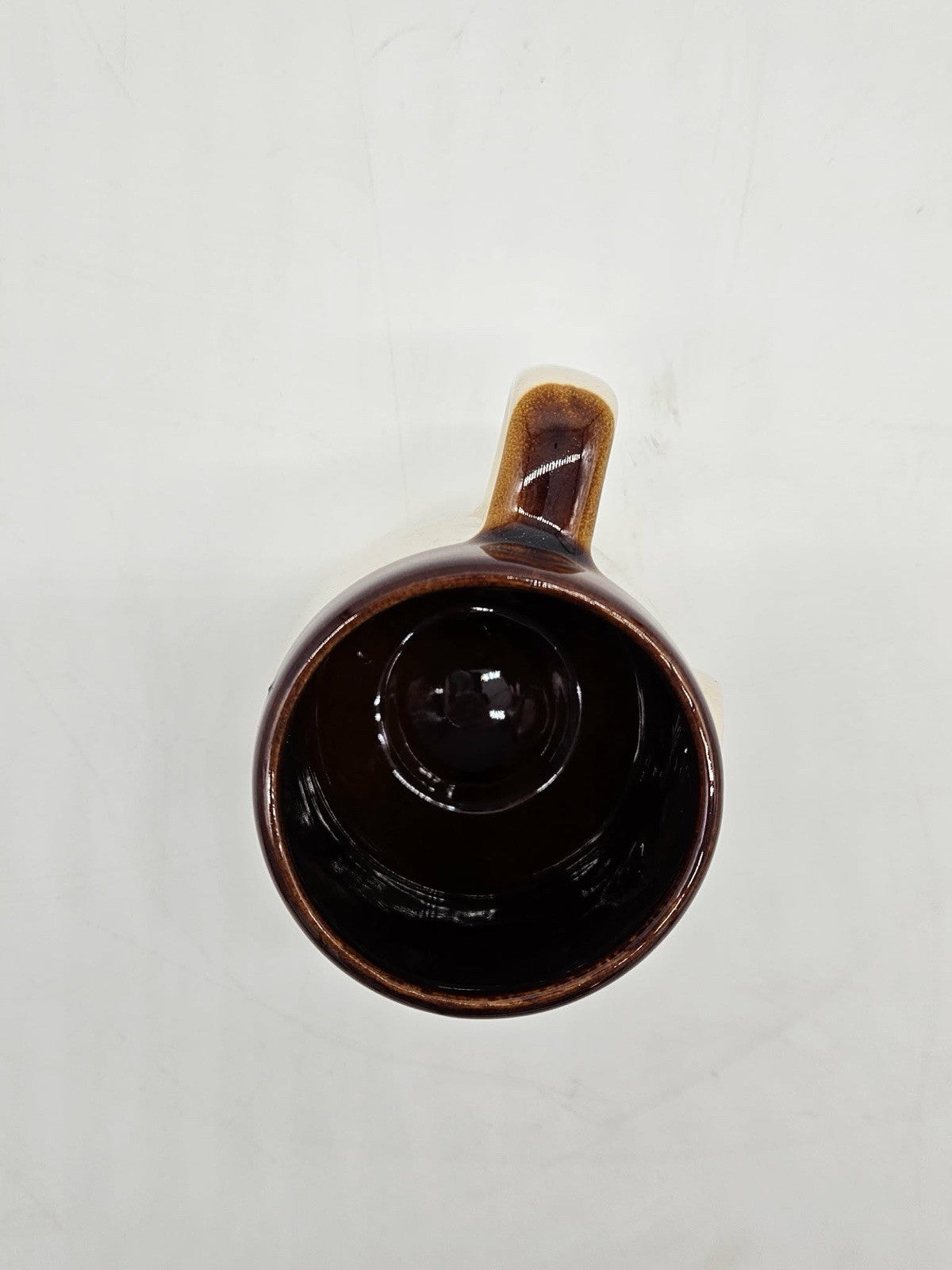 Vintage Wisconsin Deer Stoneware Coffee Mug Brown Drip Glaze