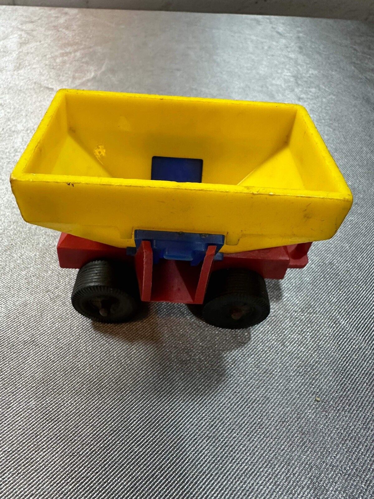 Vintage Jean W. Germany Toy Plastic Train Car & Bulldozer