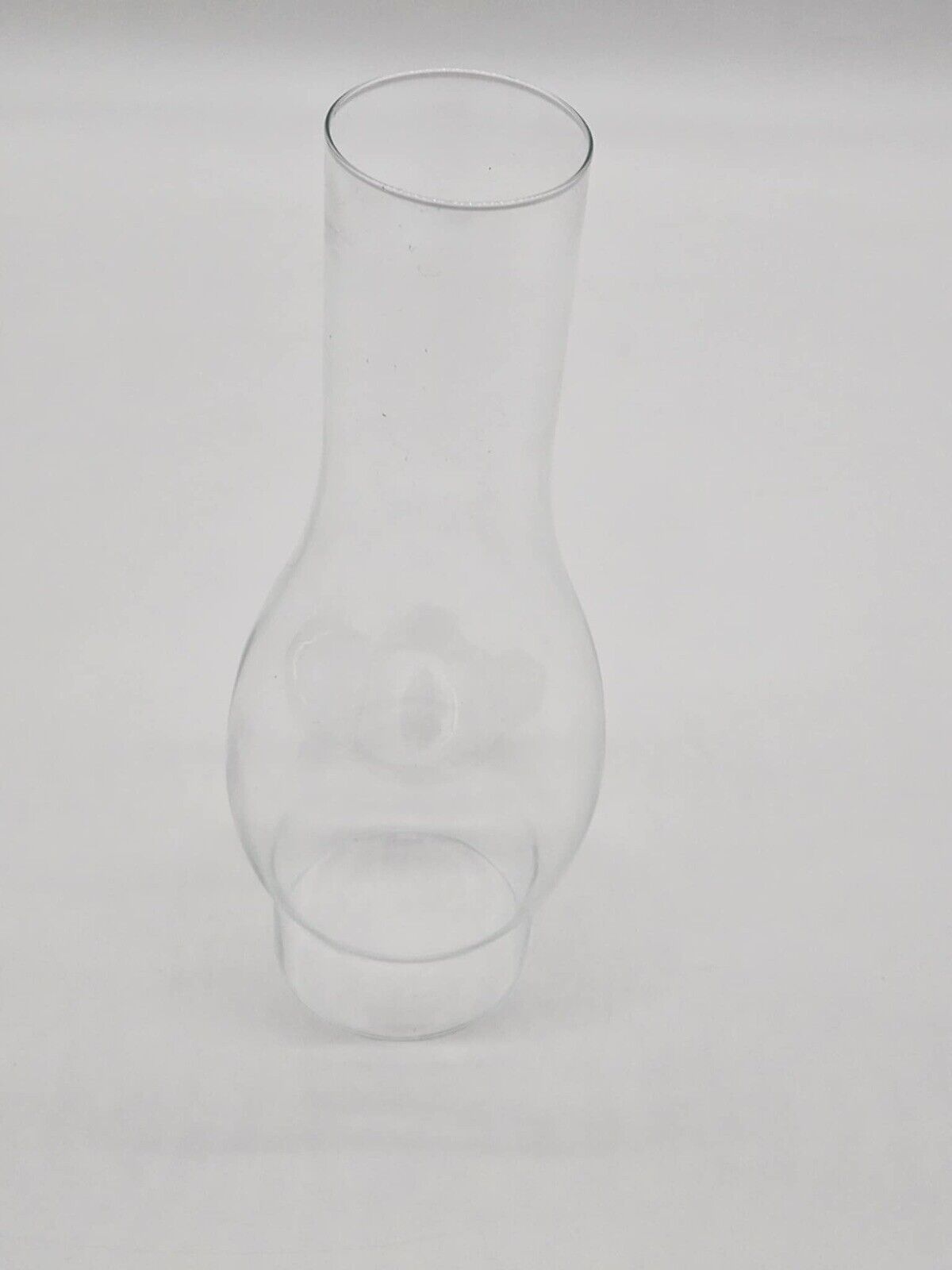 Vintage 10-1/8"H Clear Glass Replacement Chimney for Kerosene Oil Lamp 3" Fitter