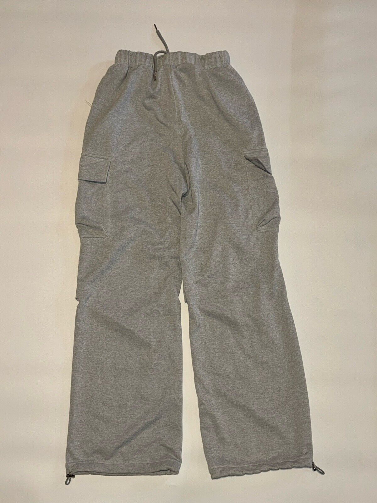 SHEIN EZwear Solid Grey Color Multi-Pocket Cargo Pants Sz M