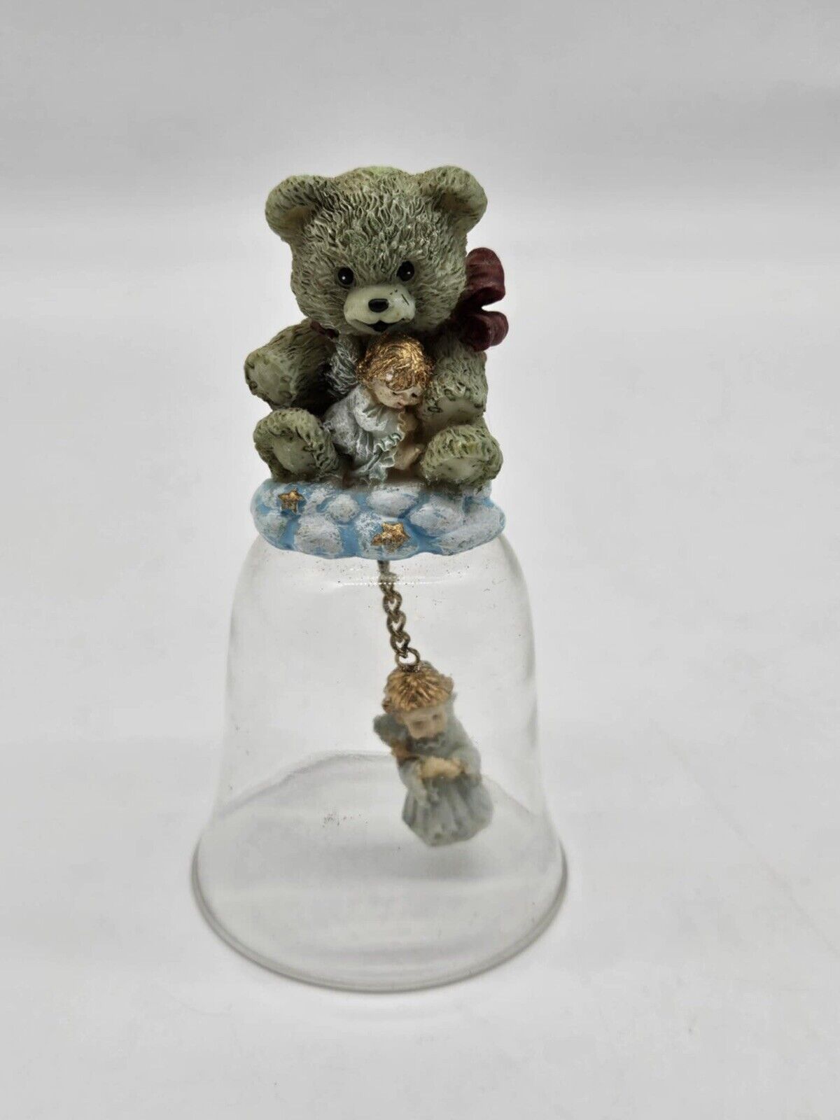 Vintage Giftco Inc. Loving Bear Glass Bell