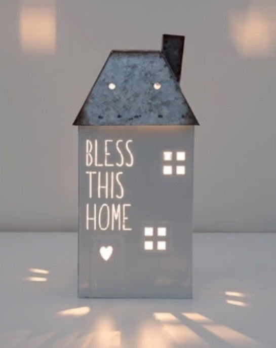 Scentsy BLESS THIS HOME Wax Warmer Rustic Primitive Decor 10" Tall