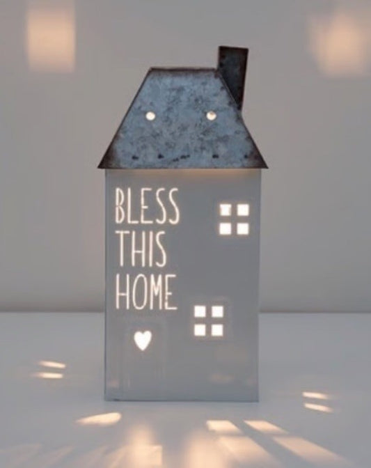 Scentsy BLESS THIS HOME Wax Warmer Rustic Primitive Decor 10" Tall