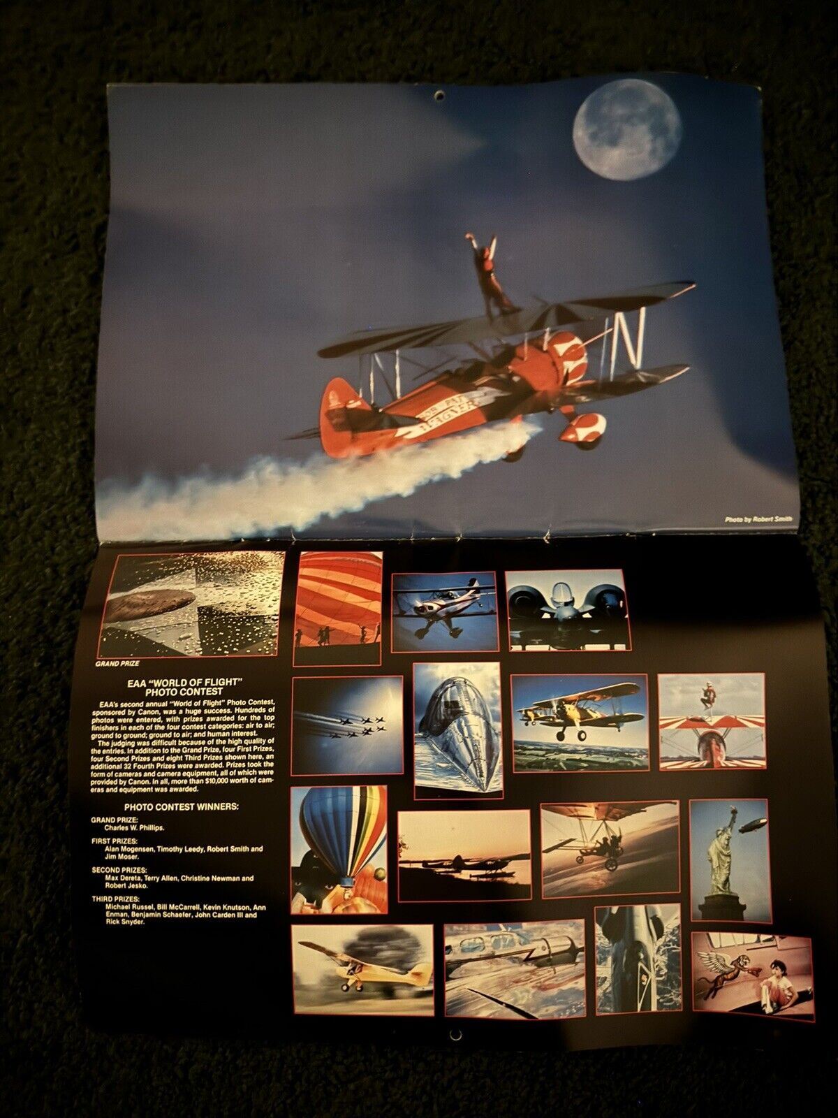 Vintage 1988 “The Spirit of Flight” EAA Calendar